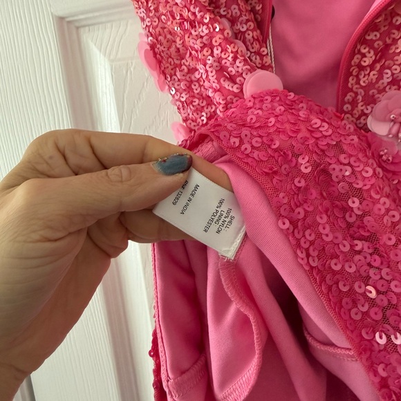 Lovers + Friends Biarritz Sequin Embellished Mini Dress Pink Ombré NEW with tags - Picture 6 of 7